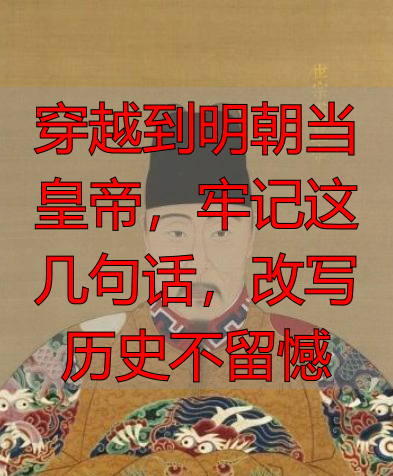 穿越到明朝当皇帝，牢记这几句话，改写历史不留憾
