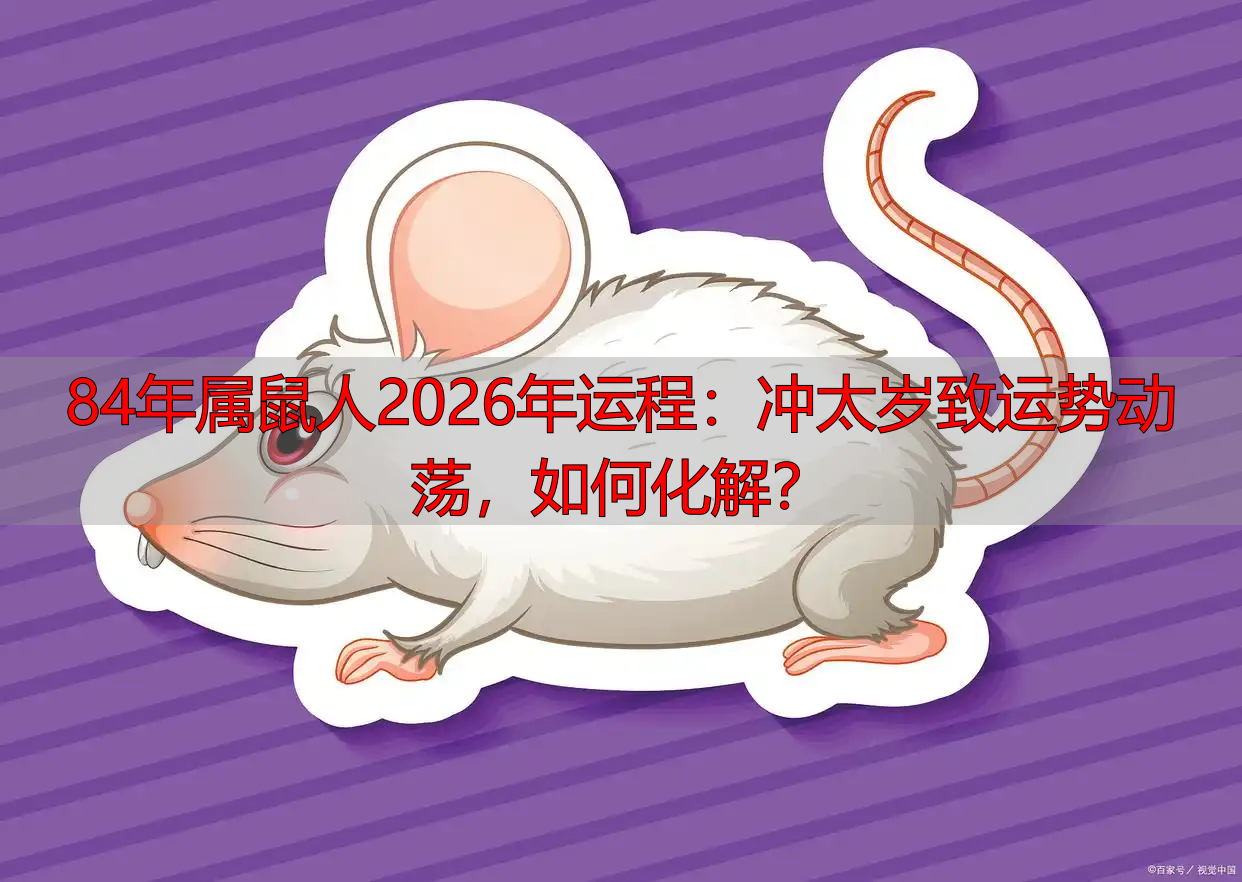 84年属鼠人2026年运程:冲太岁致运势动荡,如何化解?
