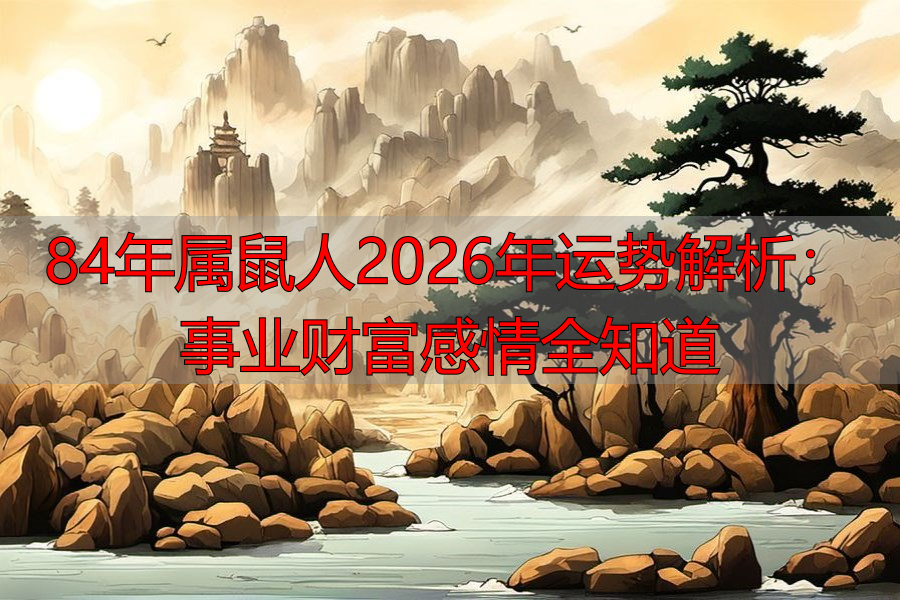 84年属鼠人2026年运势解析:事业财富感情全知道