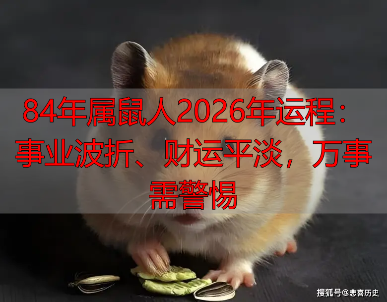 84年属鼠人2026年运程：事业波折、财运平淡，万事需警惕