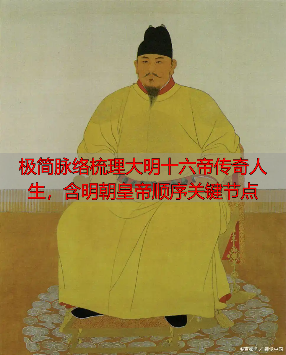 极简脉络梳理大明十六帝传奇人生，含明朝皇帝顺序关键节点