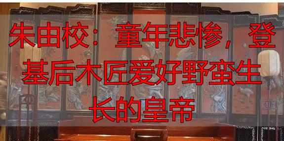 朱由校：童年悲惨，登基后木匠爱好野蛮生长的皇帝