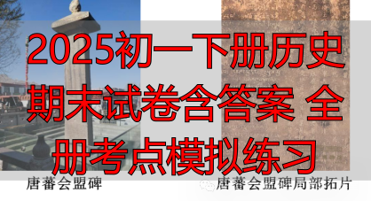 2025初一下册历史期末试卷含答案 全册考点模拟练习