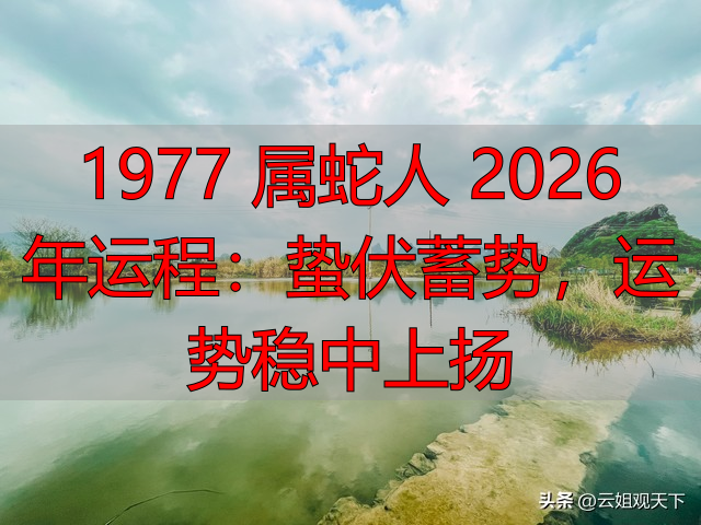 1977 属蛇人 2026 年运程：蛰伏蓄势，运势稳中上扬