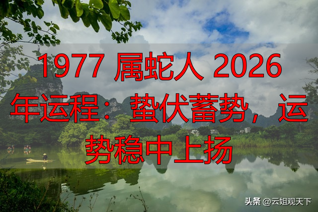 1977 属蛇人 2026 年运程：蛰伏蓄势，运势稳中上扬