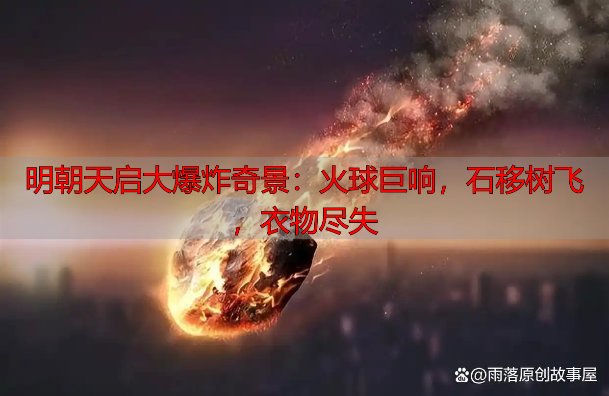 明朝天启大爆炸奇景：火球巨响，石移树飞，衣物尽失