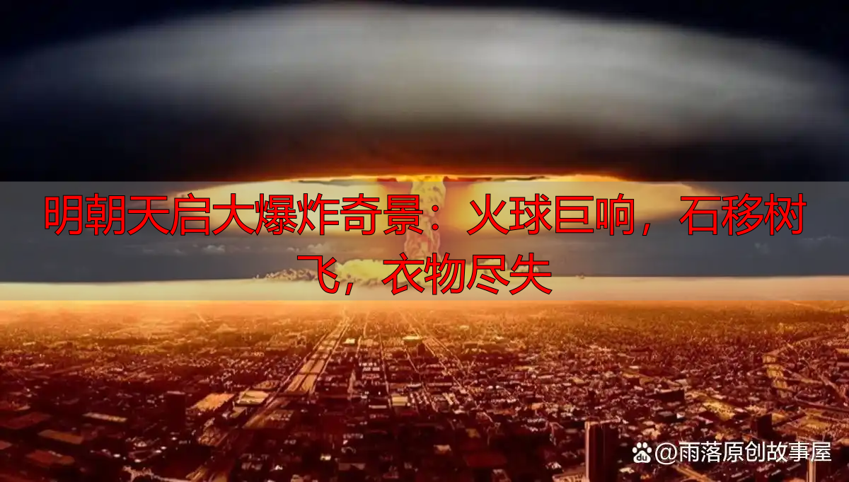 明朝天启大爆炸奇景：火球巨响，石移树飞，衣物尽失