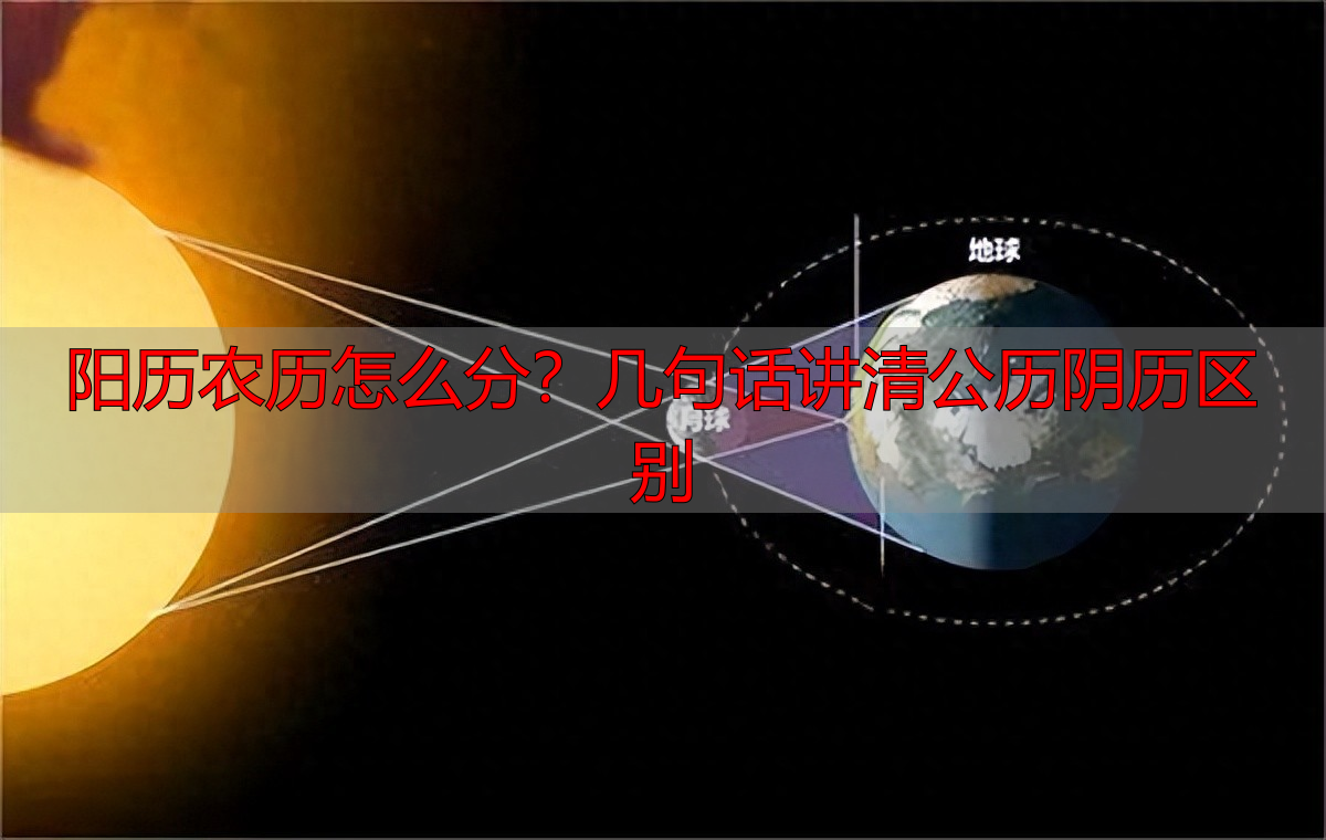 阳历农历怎么分？几句话讲清公历阴历区别
