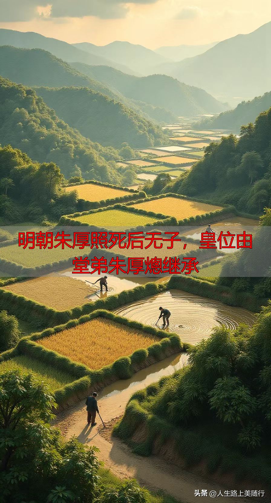 明朝朱厚照死后无子，皇位由堂弟朱厚熜继承