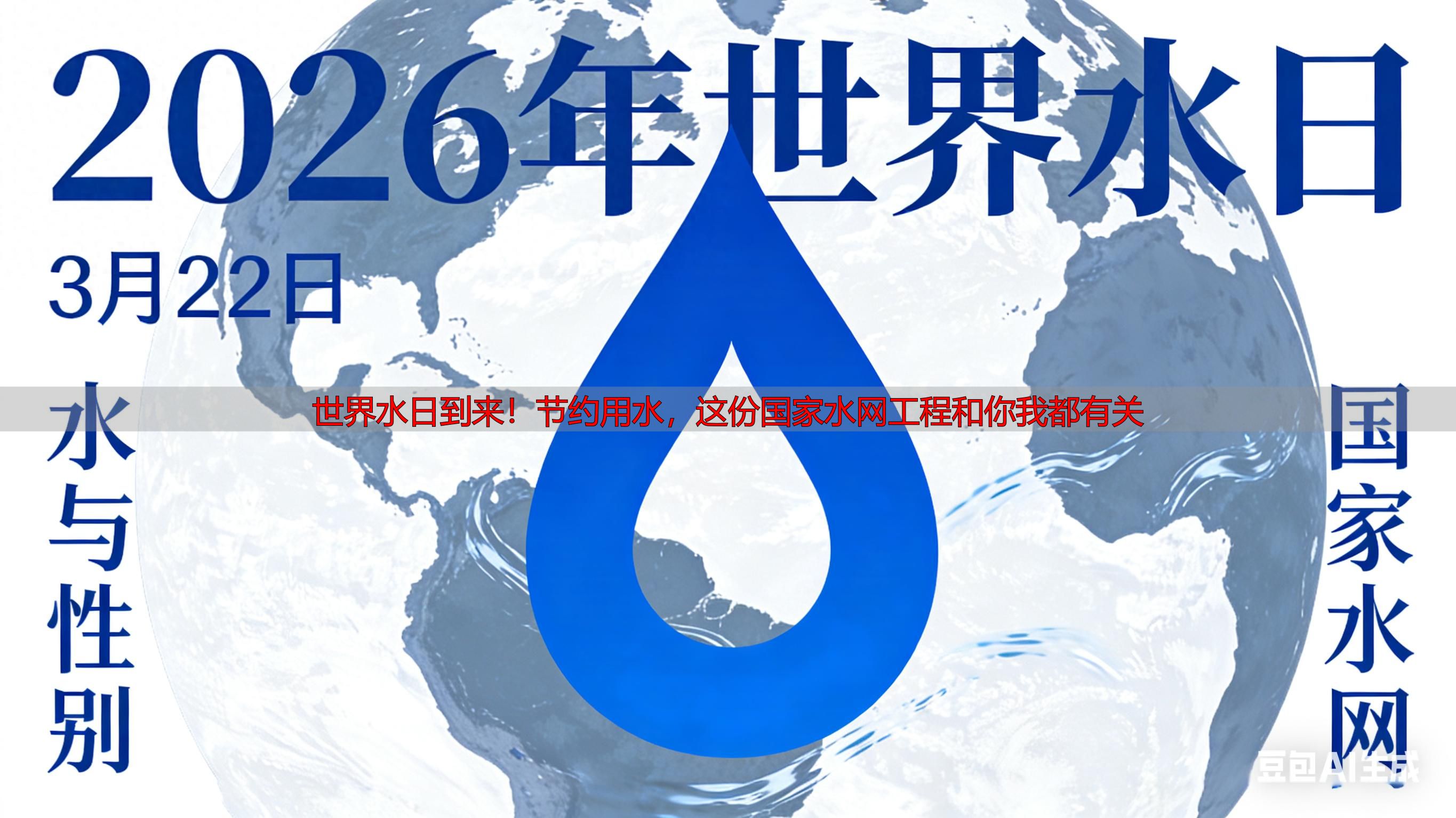 世界水日到来！节约用水，这份国家水网工程和你我都有关