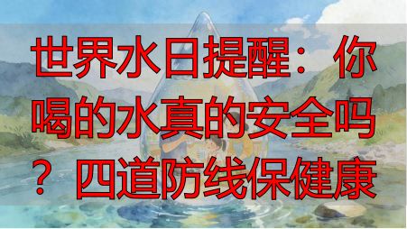 世界水日提醒：你喝的水真的安全吗？四道防线保健康