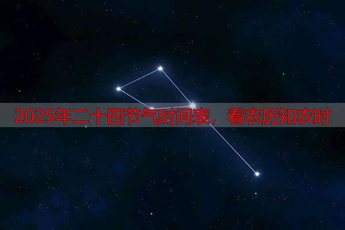 2025年二十四节气时间表,看农历知农时