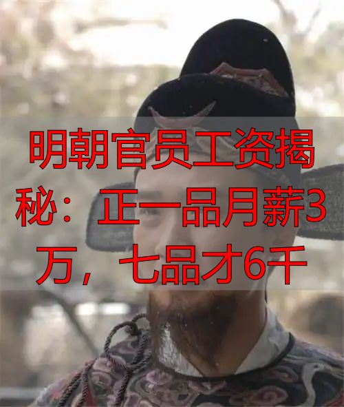 明朝官员工资揭秘：正一品月薪3万，七品才6千