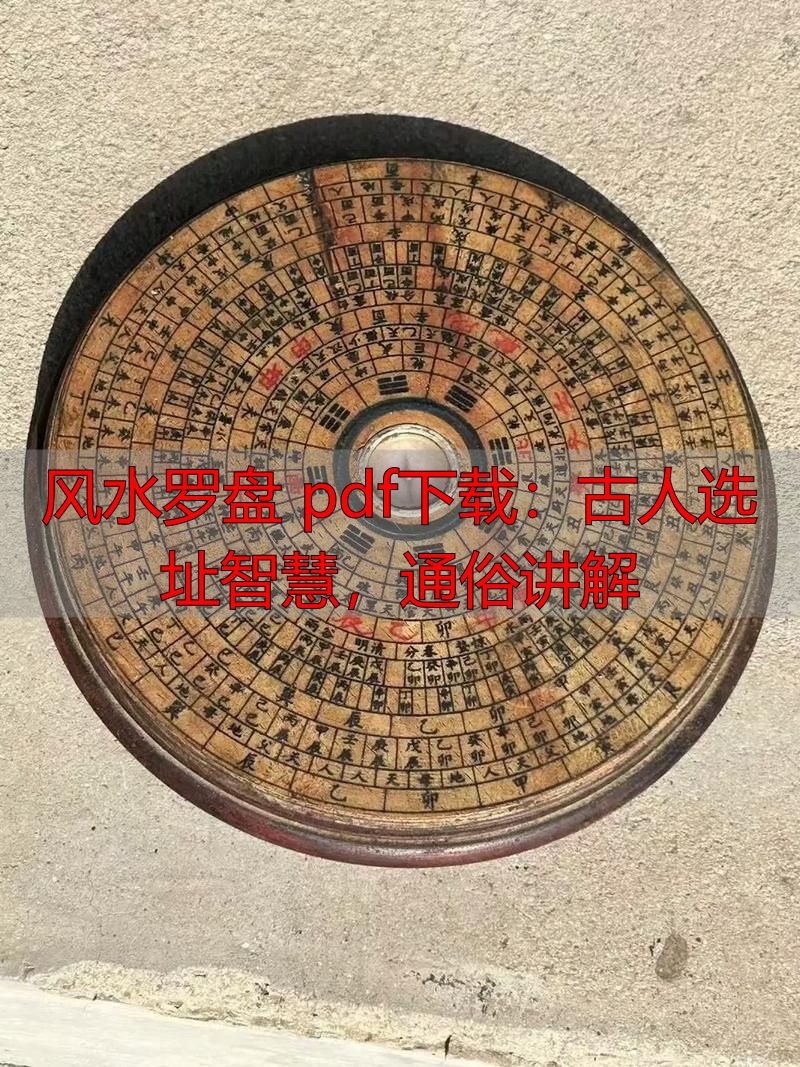风水罗盘 pdf下载：古人选址智慧，通俗讲解