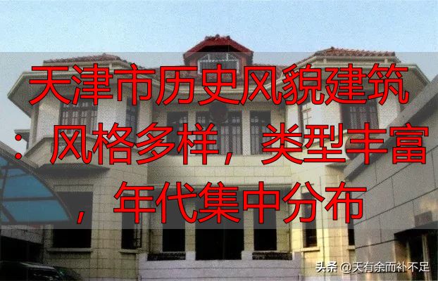 天津市历史风貌建筑:风格多样,类型丰富,年代集中分布