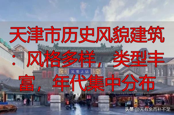 天津市历史风貌建筑:风格多样,类型丰富,年代集中分布