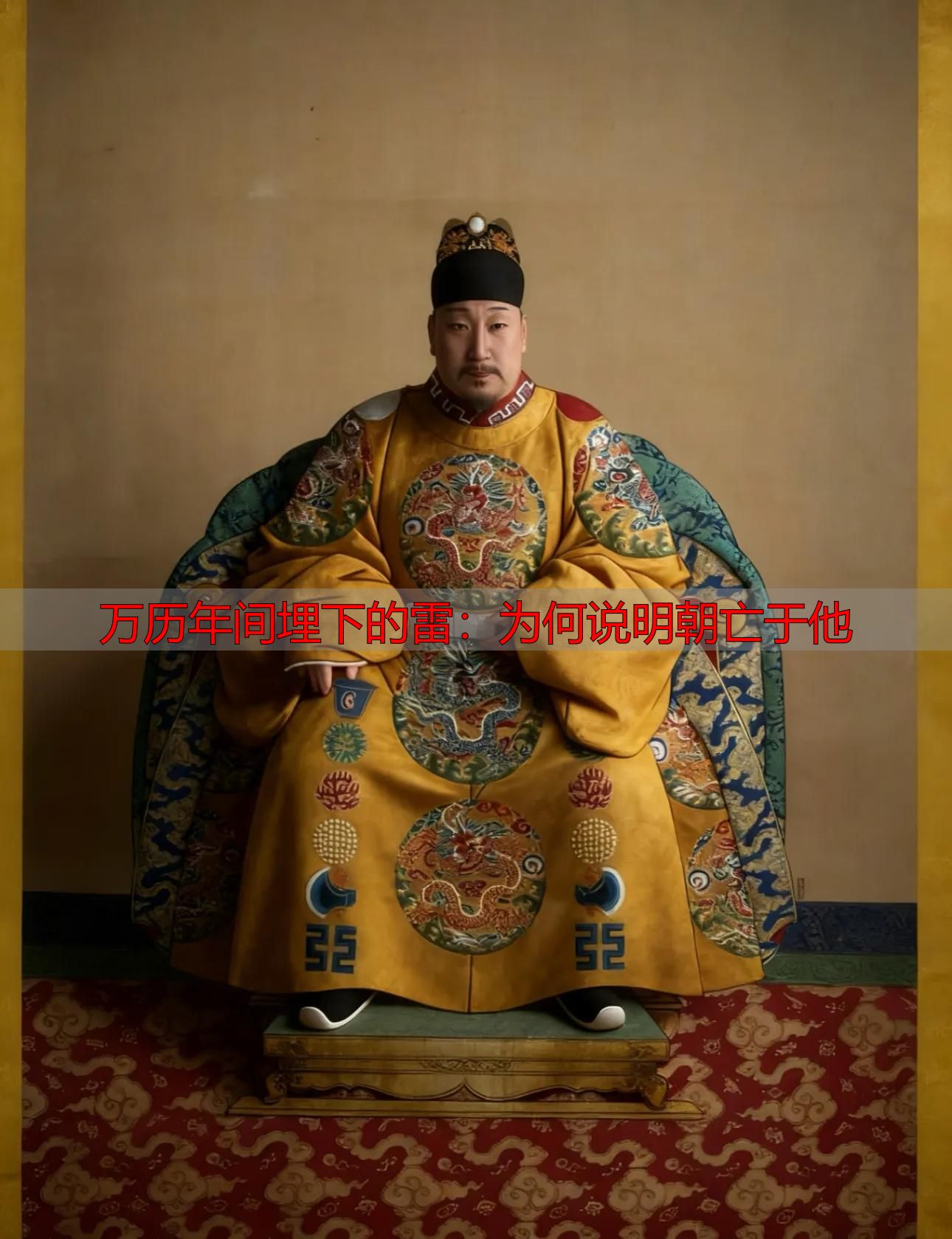 万历年间埋下的雷：为何说明朝亡于他