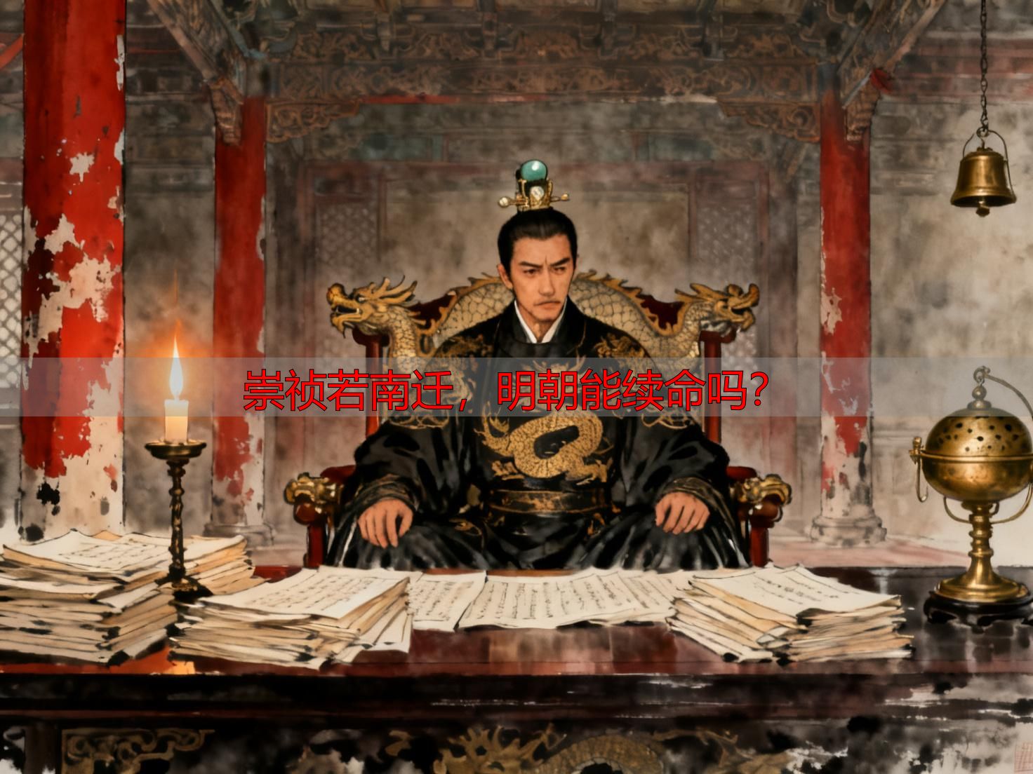 崇祯若南迁，明朝能续命吗？