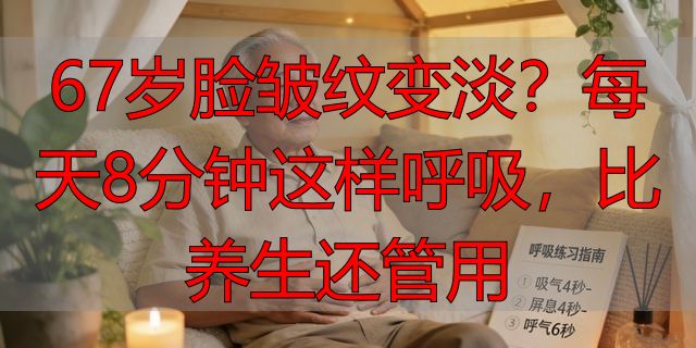 67岁脸皱纹变淡？每天8分钟这样呼吸，比养生还管用