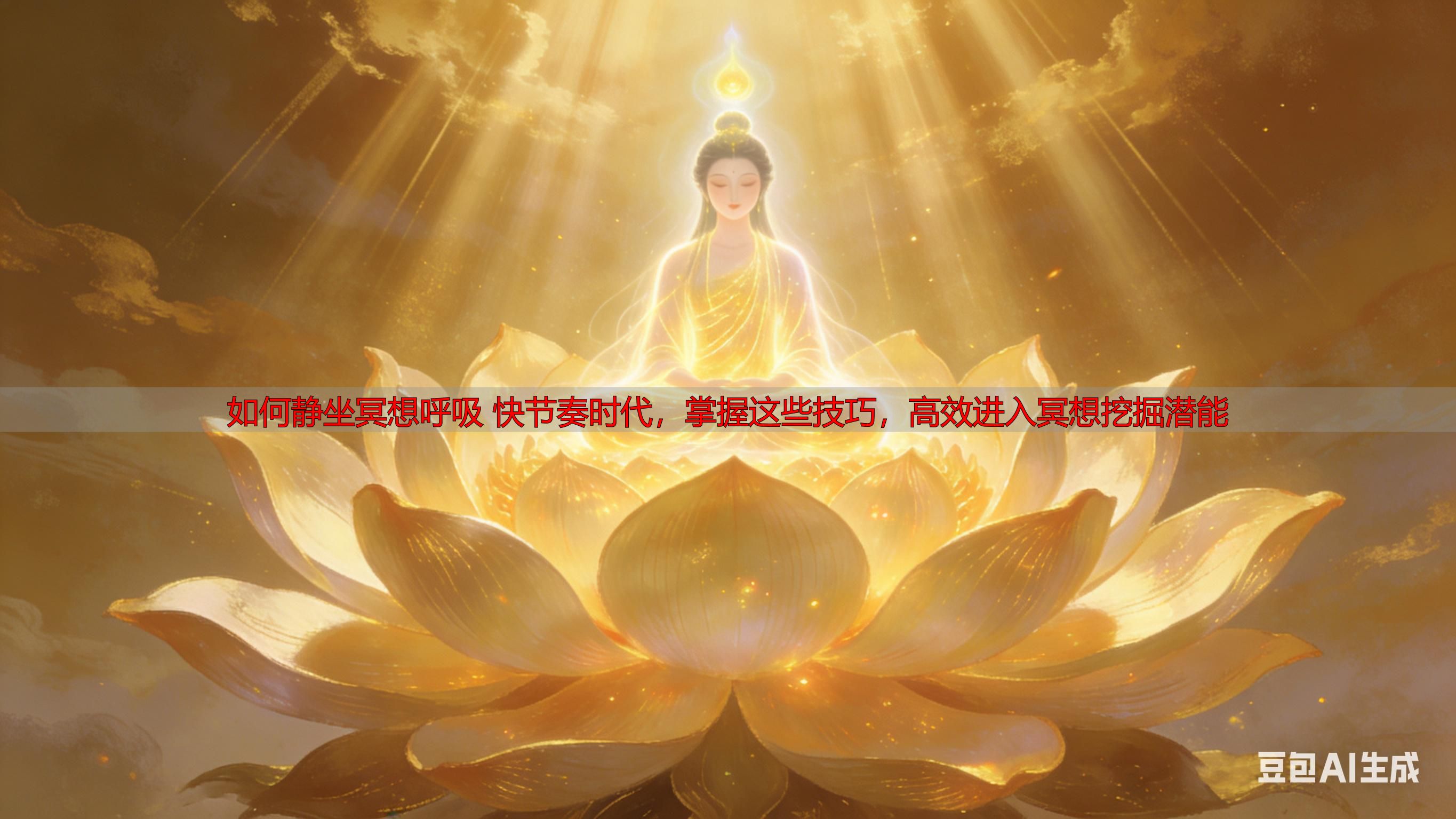 如何静坐冥想呼吸 快节奏时代，掌握这些技巧，高效进入冥想挖掘潜能