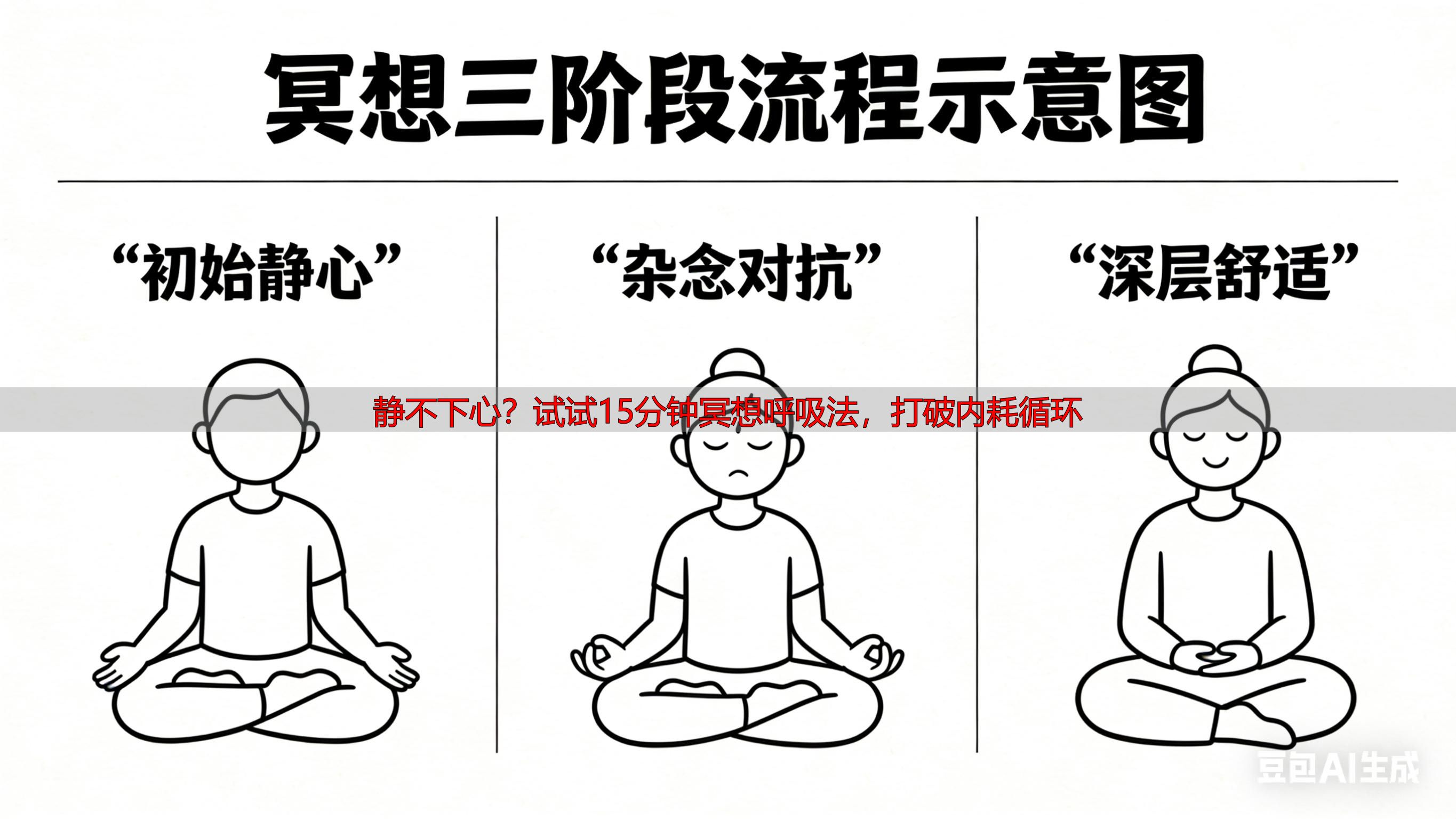 静不下心？试试15分钟冥想呼吸法，打破内耗循环