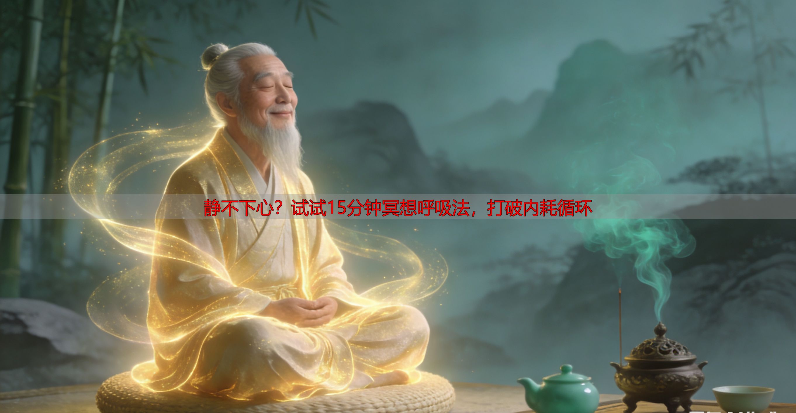 静不下心？试试15分钟冥想呼吸法，打破内耗循环