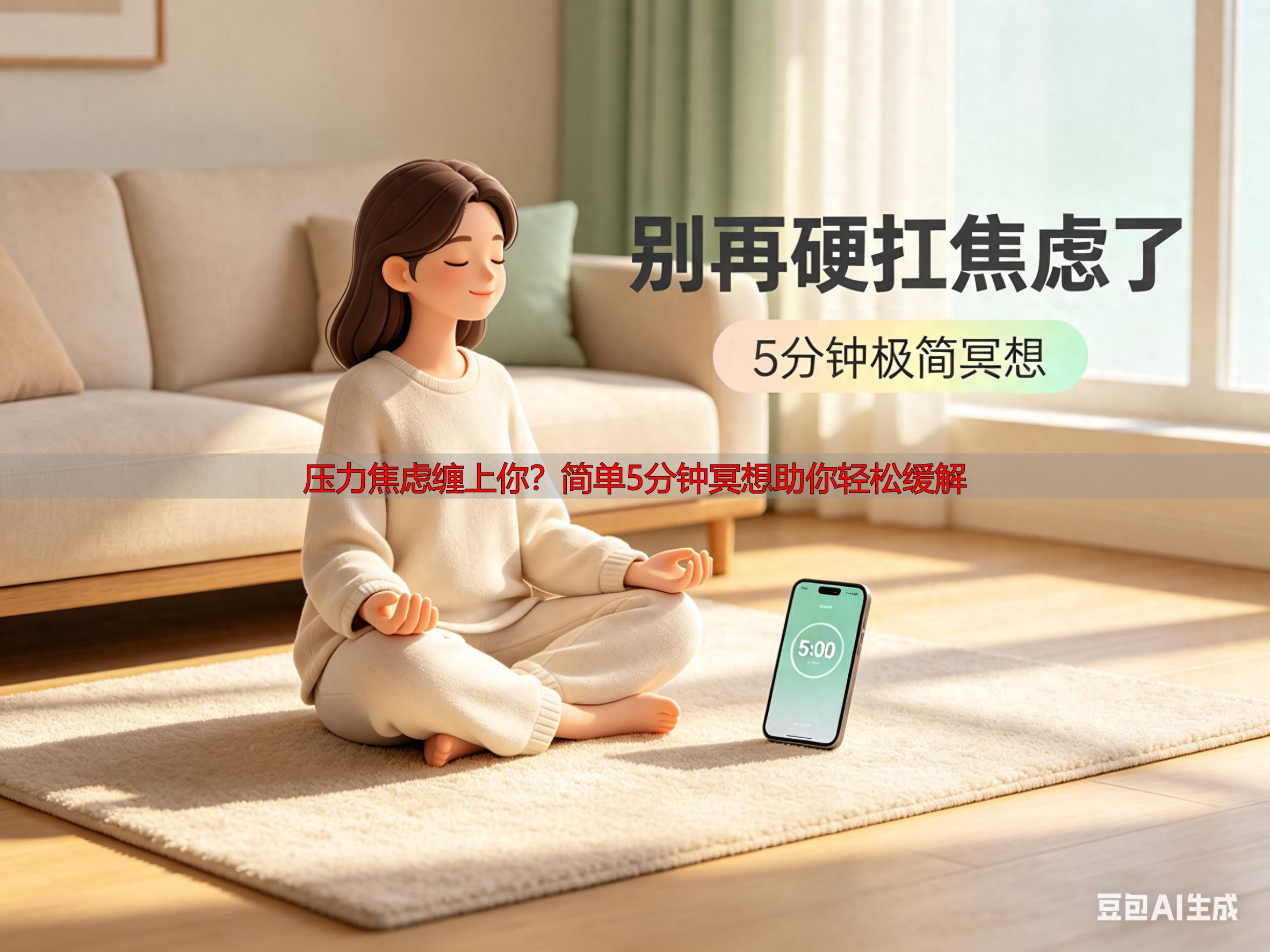 压力焦虑缠上你？简单5分钟冥想助你轻松缓解