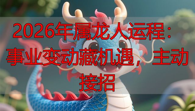 2026年属龙人运程：事业变动藏机遇，主动接招